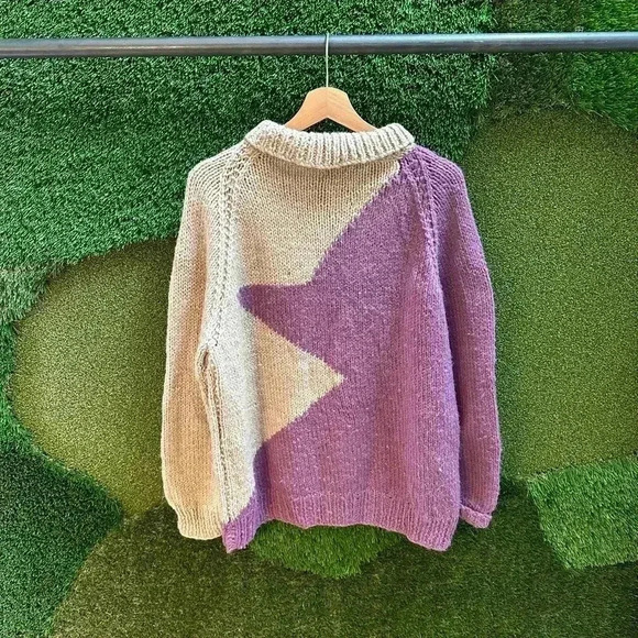 Vintage Yoda Silhouette Handmade Sweater Large - Picture 2 of 5